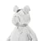 CosmoLiving by Cosmopolitan Set of 2 Silver Ceramic Sculpture 8", 7"